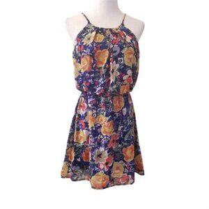 Runwolf Story open back floral mini dress size small (Z19)